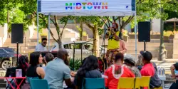 Gather and groove! Free live music series returns this fall in Midtown Atlanta