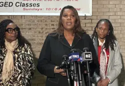 Letitia James visits Brooklyn soup kitchen as SNAP delays drag on